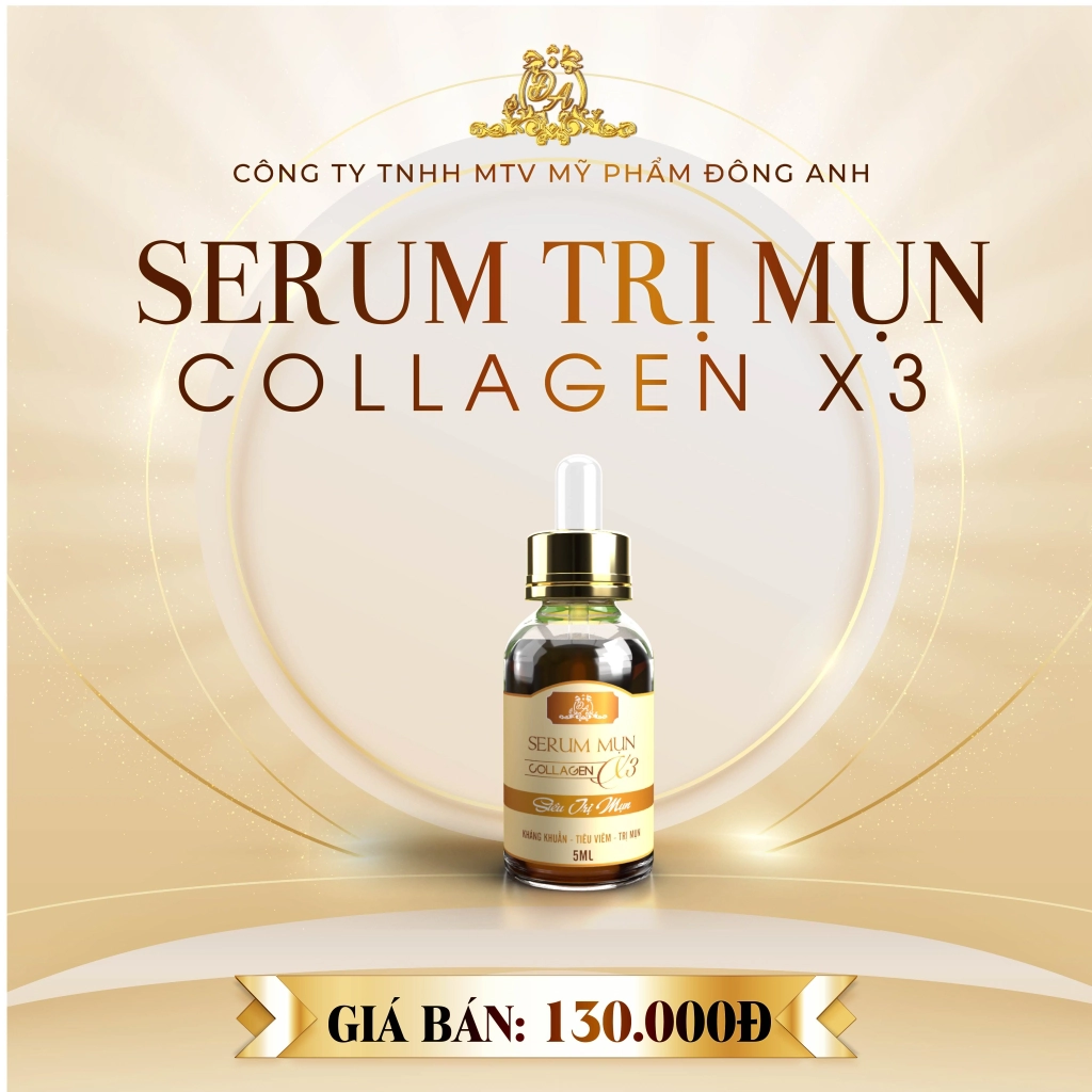 serum trị mụn collagen x3